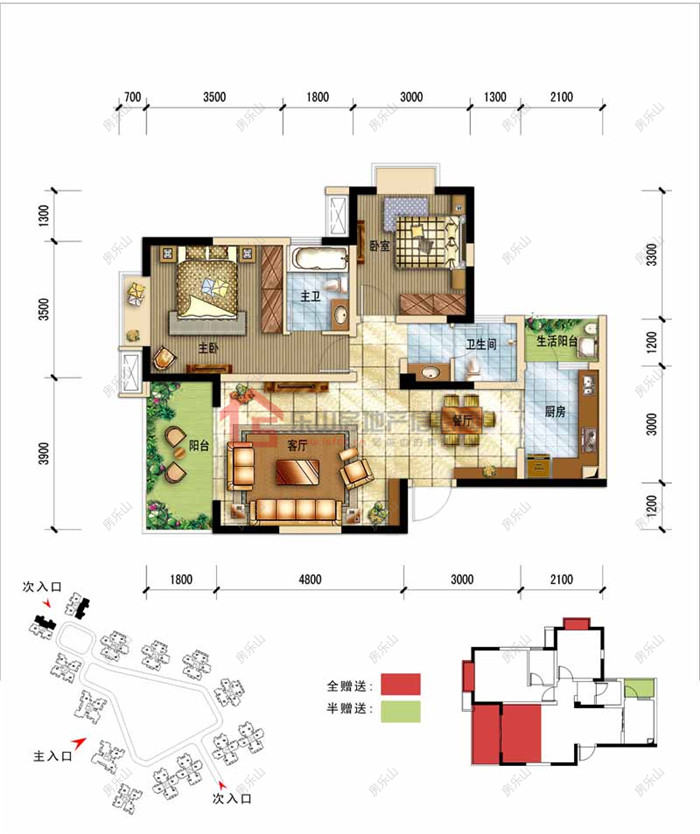 峨眉山月江岸社区A1