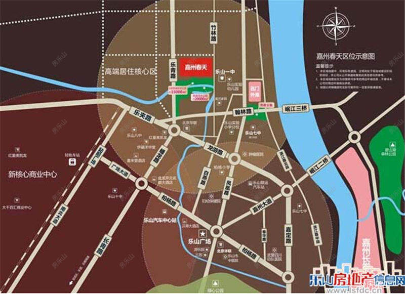 嘉州春天区位图