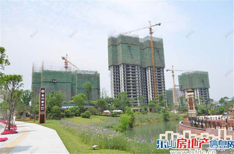 嘉州春天实景图