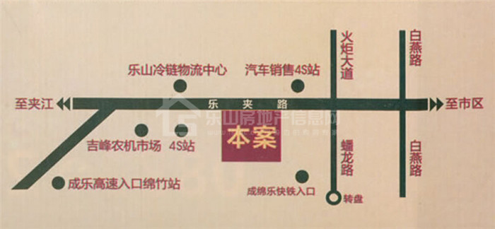 财富上城区位图