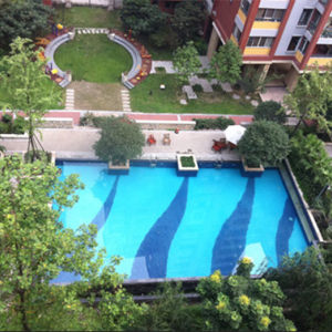 莱茵水岸实景图