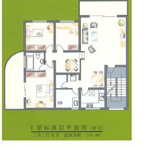 丽景花园E型标准层