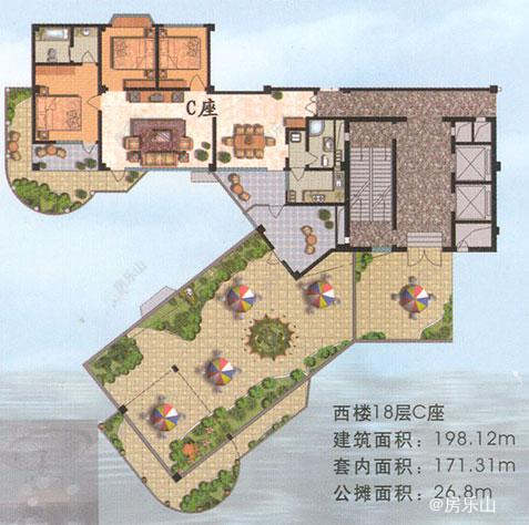 嘉电花园西楼18层C座