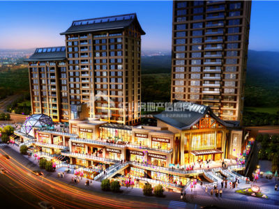 万象中心峨眉山旁高铁站口 旅游核心区城市综合体