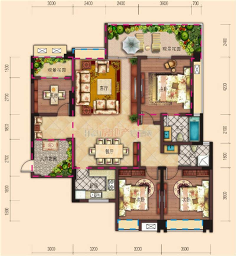 乐山西岸第一城户型图 实享单价低至2667元/㎡
