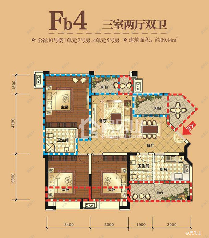 领地国际公馆3期Fb4（10#）