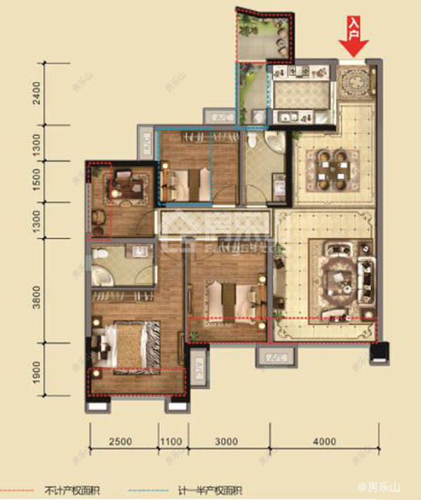 领地国际公馆云玺D3（12#）
