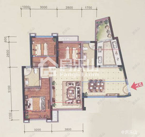 领地国际公馆云玺D2（12#）