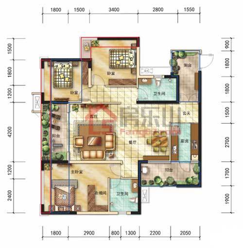翡翠国际5期户型赏析 84㎡-109㎡你想要的户型这里都有 K3.jpg