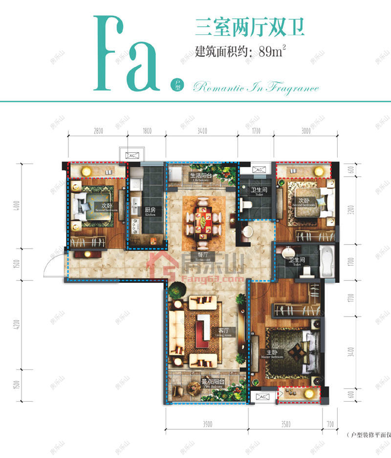 滟澜洲香漫里Fa户型