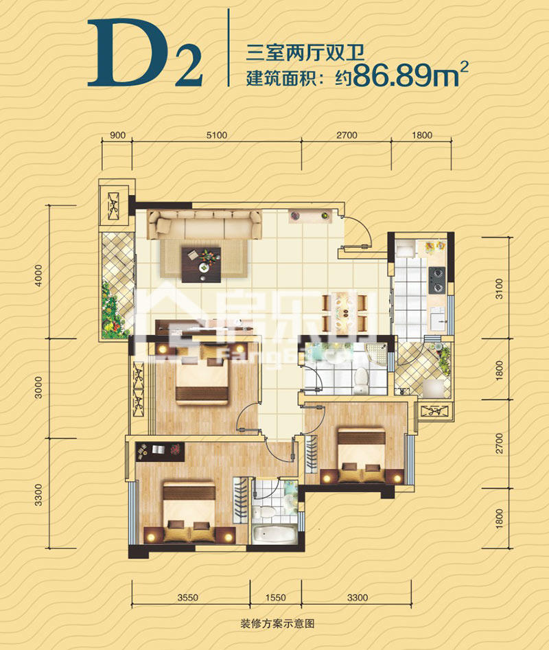 五洲汉唐D2户型