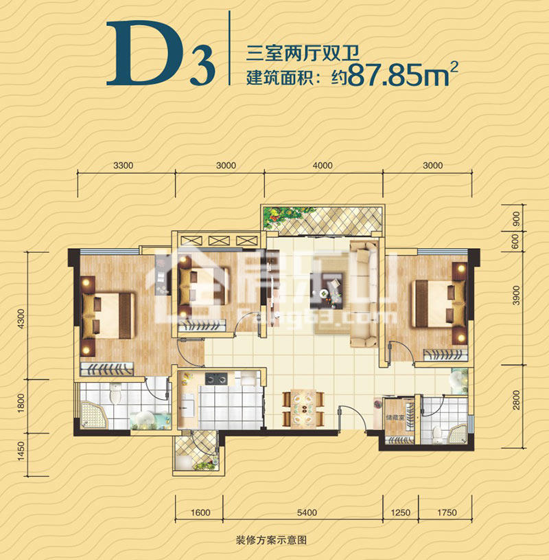 五洲汉唐D3户型图