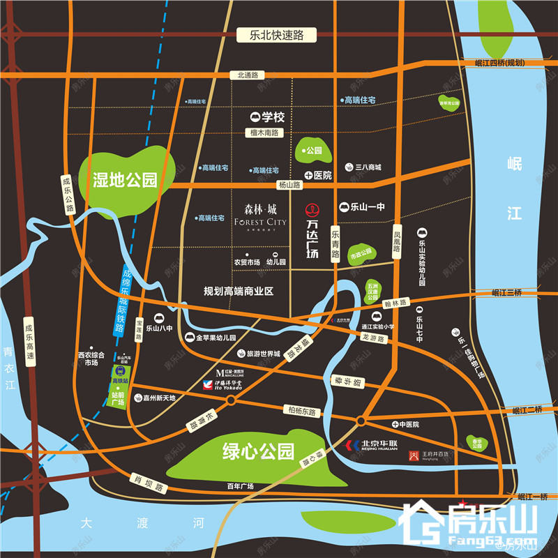 森林城区位图