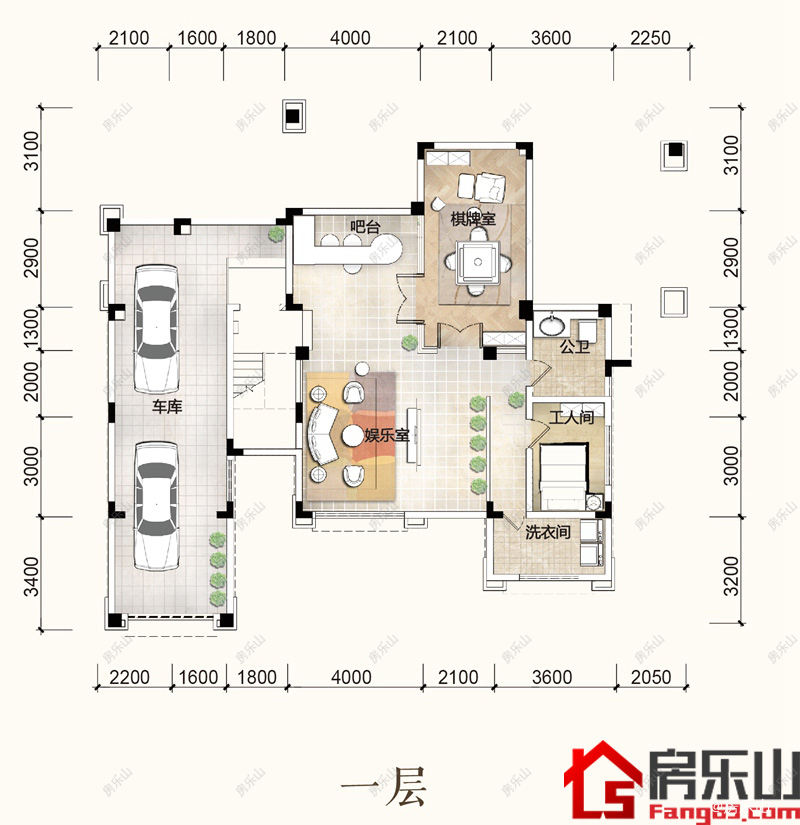 悦山别墅组团C一层