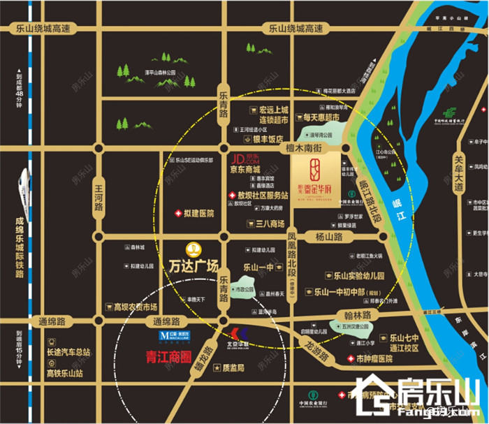 鎏金华府区位图