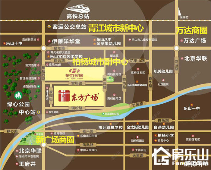 东方广告区位图