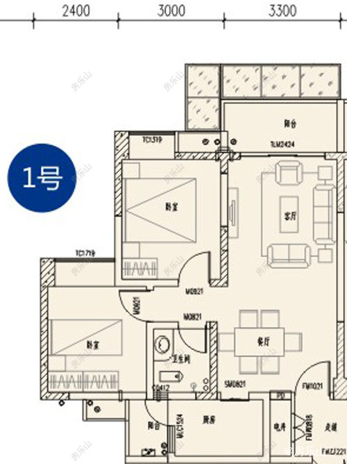 蓝山湾悦景22幢1号