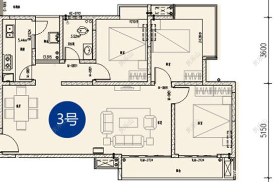 蓝山湾悦景23幢3号