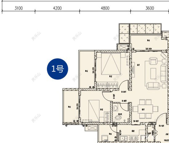 蓝山湾悦景24幢1号