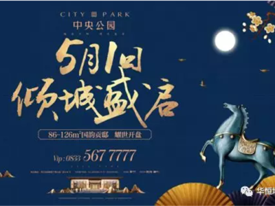 【中央公园】5.1日倾城盛启，荣耀绽放 一江观天下，一湖掌乾坤！