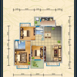 东湖半岛D1平层（电梯奇数）户型