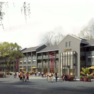 甘江特色商业步行街效果图