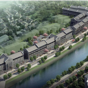 甘江特色商业步行街效果图