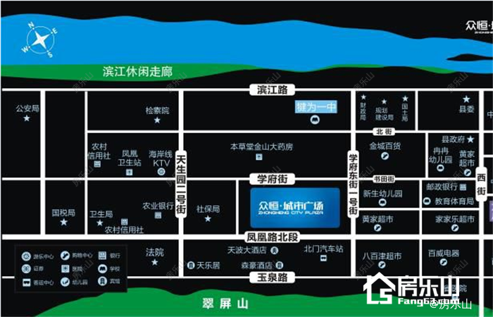 众恒城市广场区位图