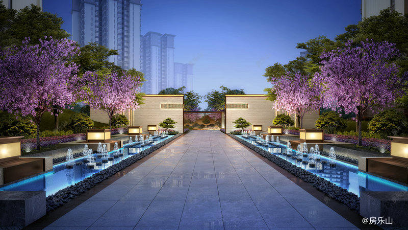 邦泰大渡河府滨河湾效果图