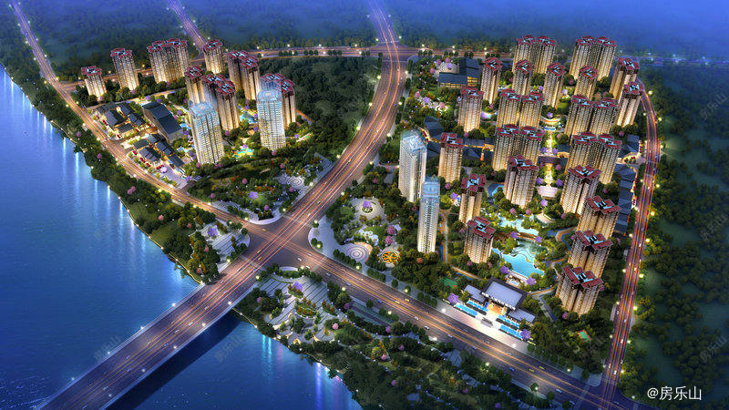 邦泰大渡河府滨河湾效果图