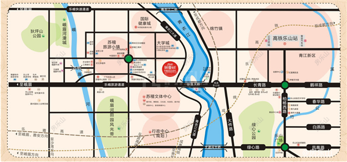 西岸第一城区位图