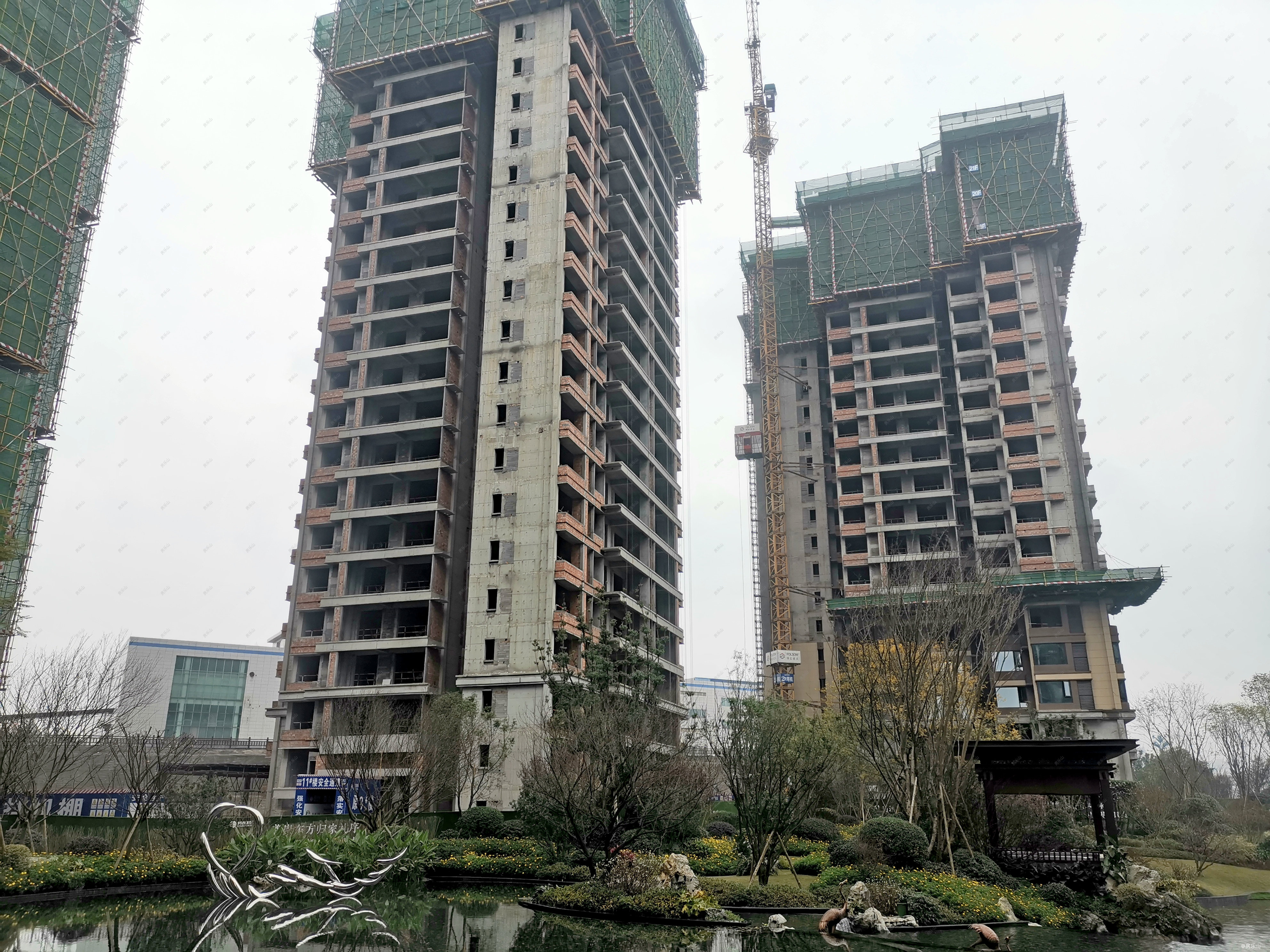 邦泰大渡河府滨河湾实景图