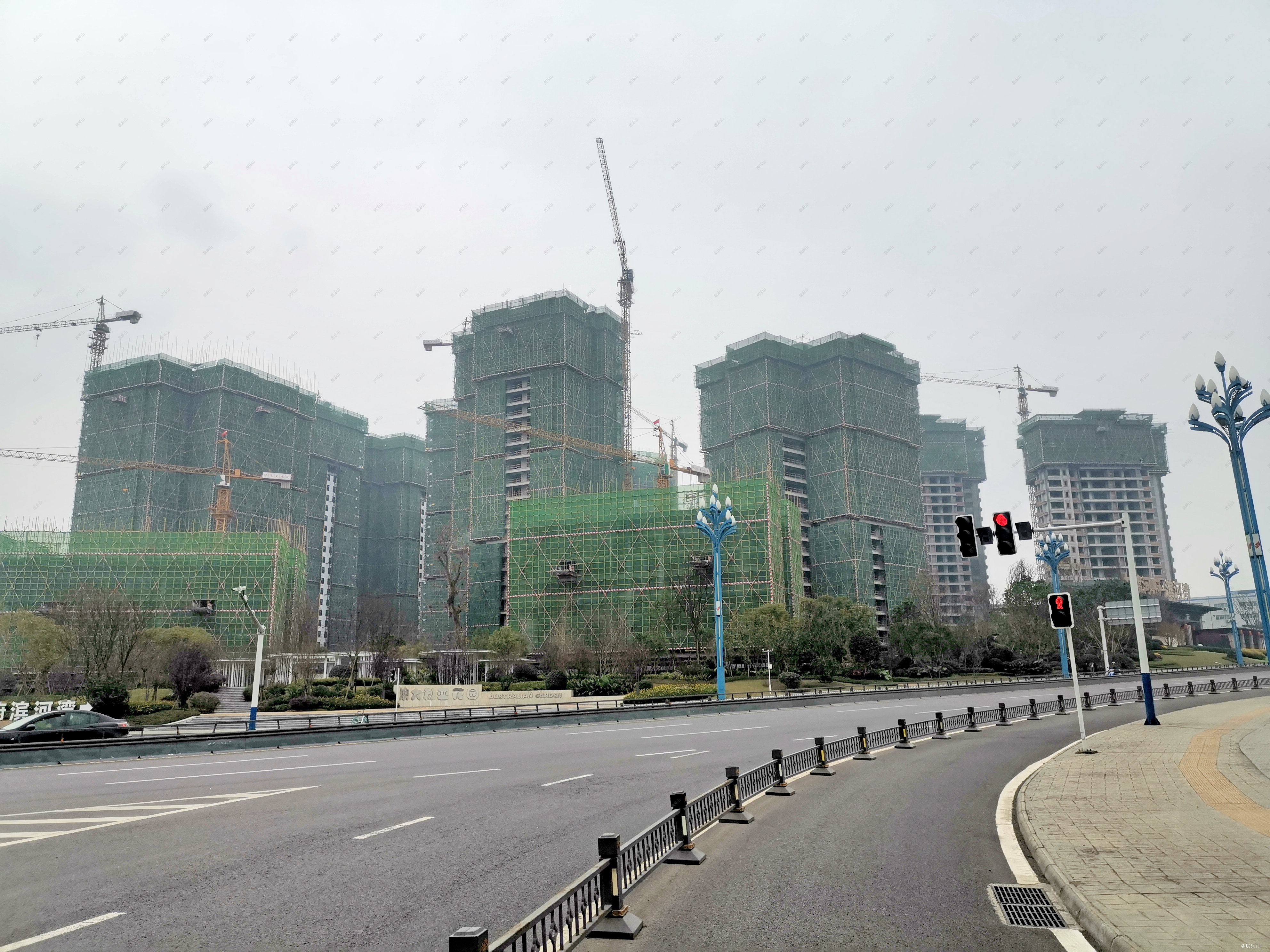 邦泰大渡河府滨河湾实景图