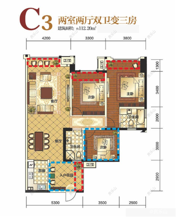 乐山领地国际公馆二手房户型图