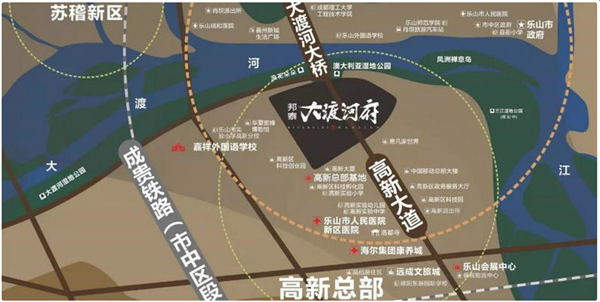邦泰大渡河府滨河湾区位图.png 邦泰大渡河府滨河湾区位图.png