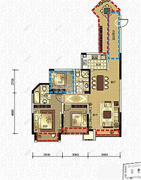 乐山领地国际公馆户型图