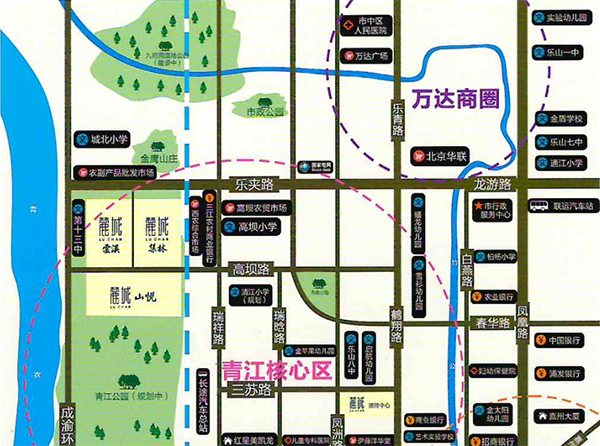 （麓城区位示意图）