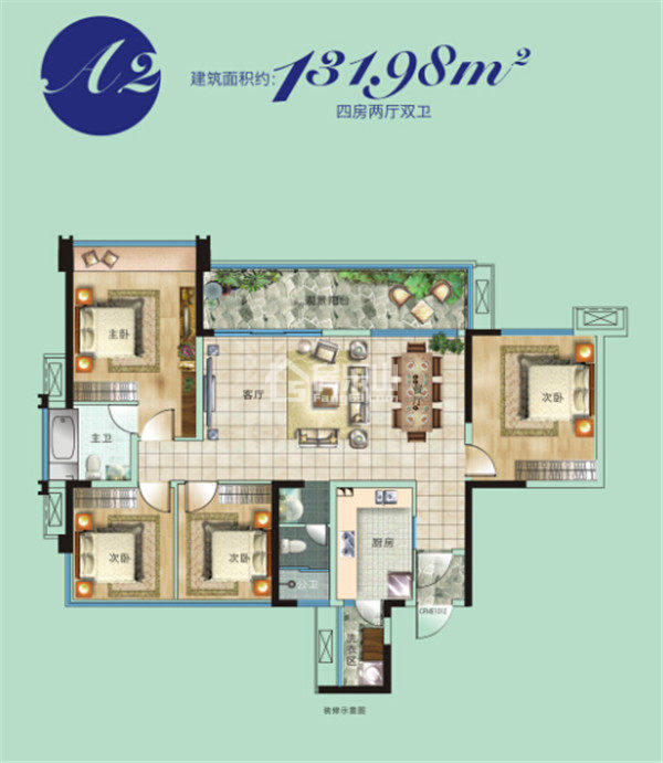 A2户型图 A2户型图