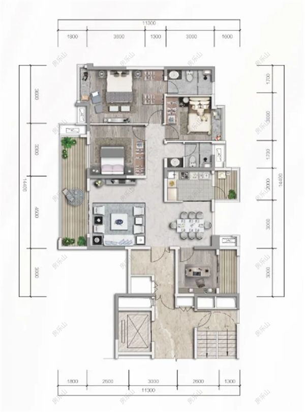 天立御景峰效果图