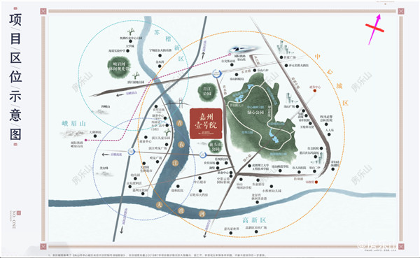 嘉州壹号院区位图