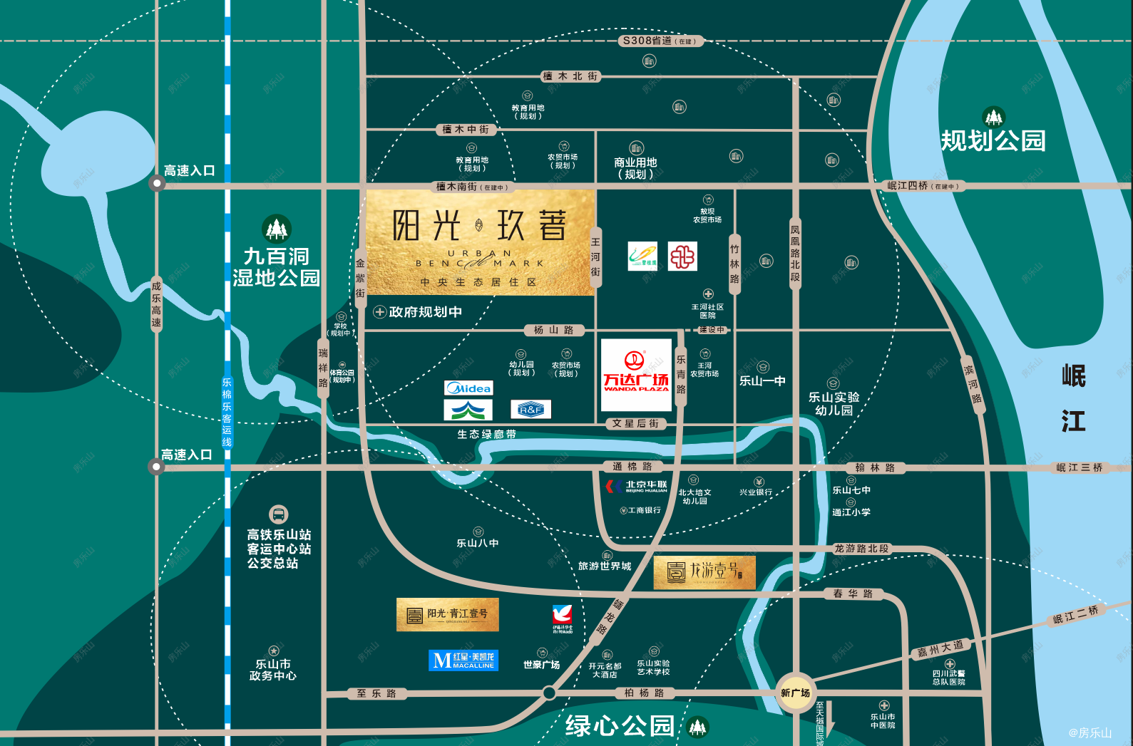 阳光玖著区位图