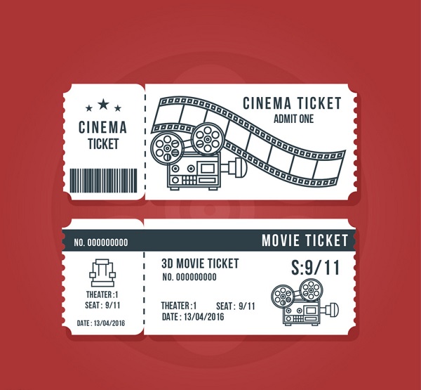 电影票示意图