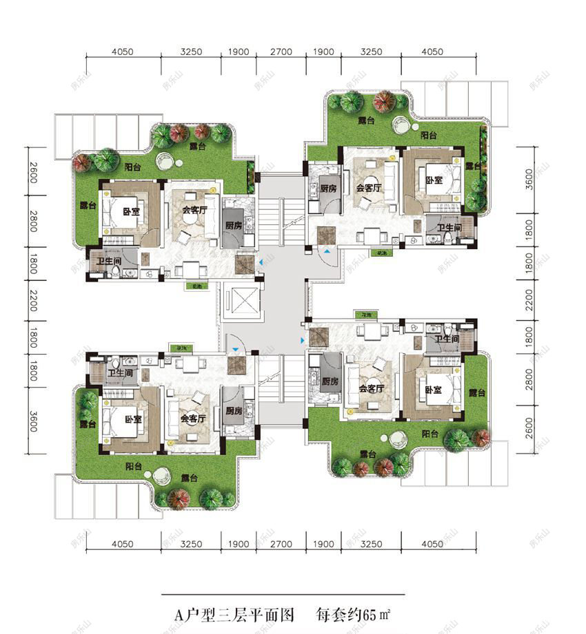 云心台组团玲珑居A三层