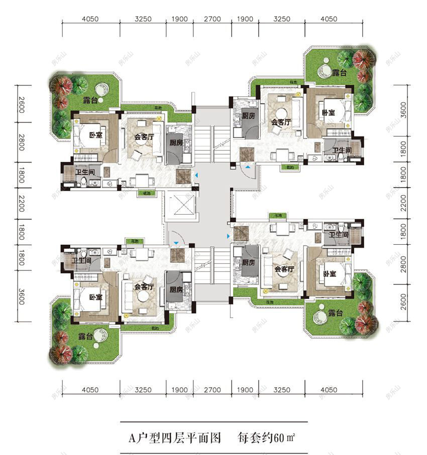 云心台组团玲珑居A四层