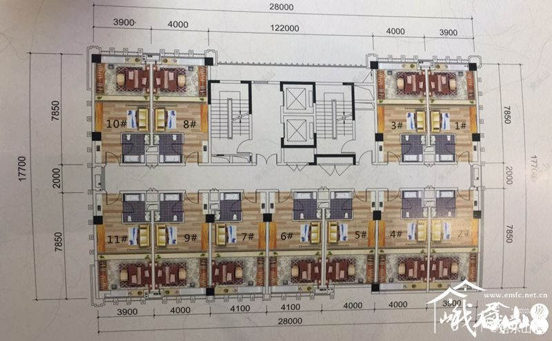 1室1厅1厨1卫精装公寓户型户型