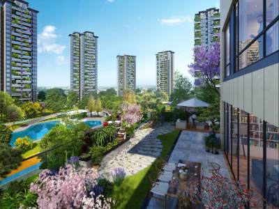 领丰公园墅：6米挑高空中生态墅院！