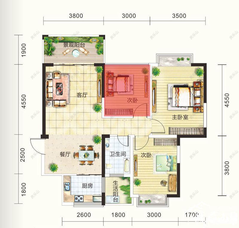 乐河天悦城C户型