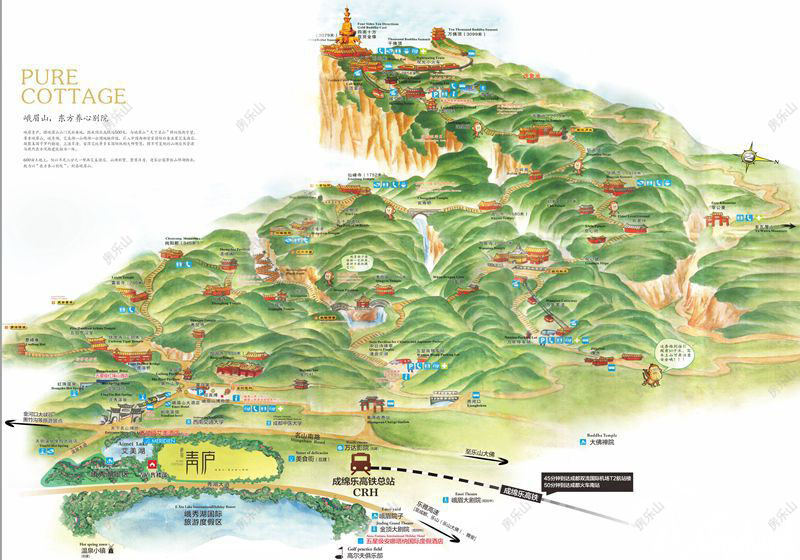 峨眉青庐区位图