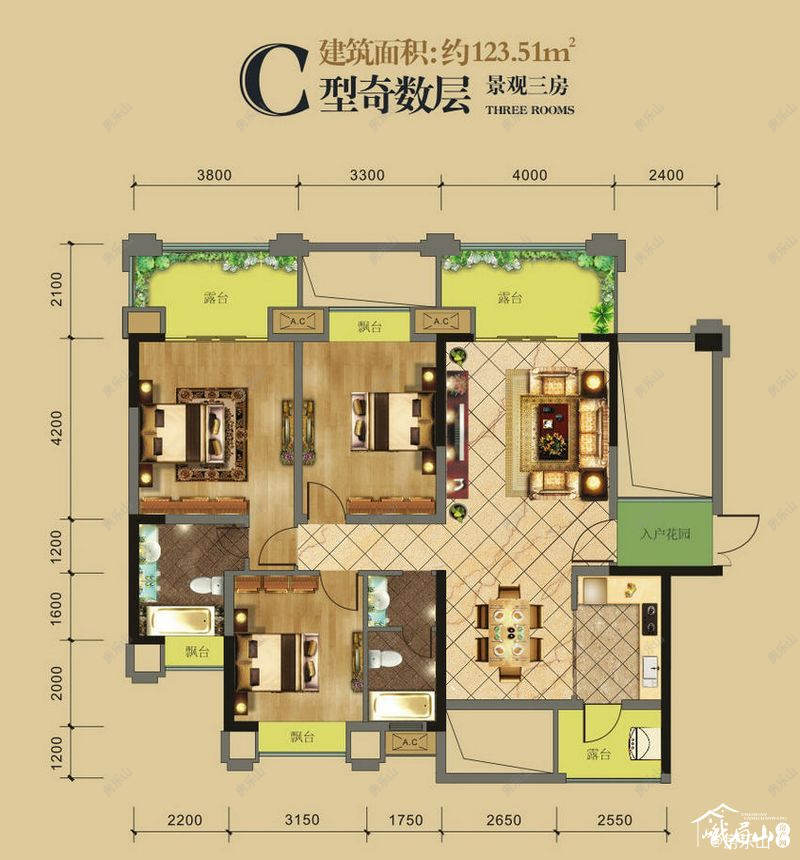 峨眉河畔一期一批次C户型