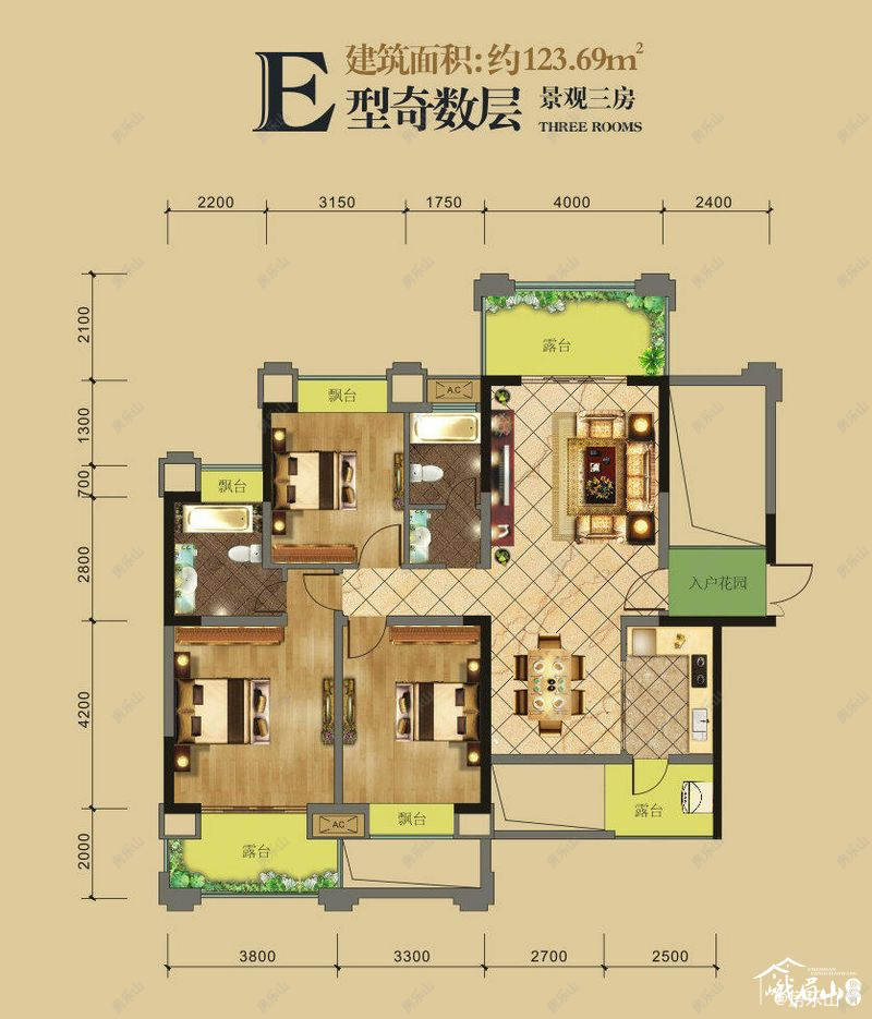 峨眉河畔一期一批次E户型